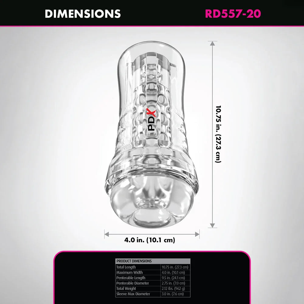 PDX Elite ViewTube EZ-Grip Stroker - Stroker - Take A Peek