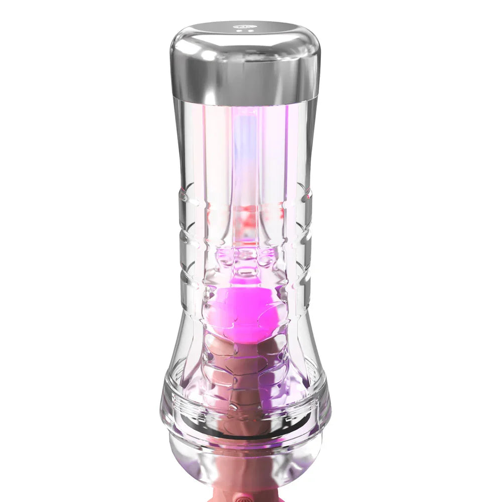 PDX Elite ViewTube XXL LED Stroker - Clear Stroker with LED Lights - Take A Peek