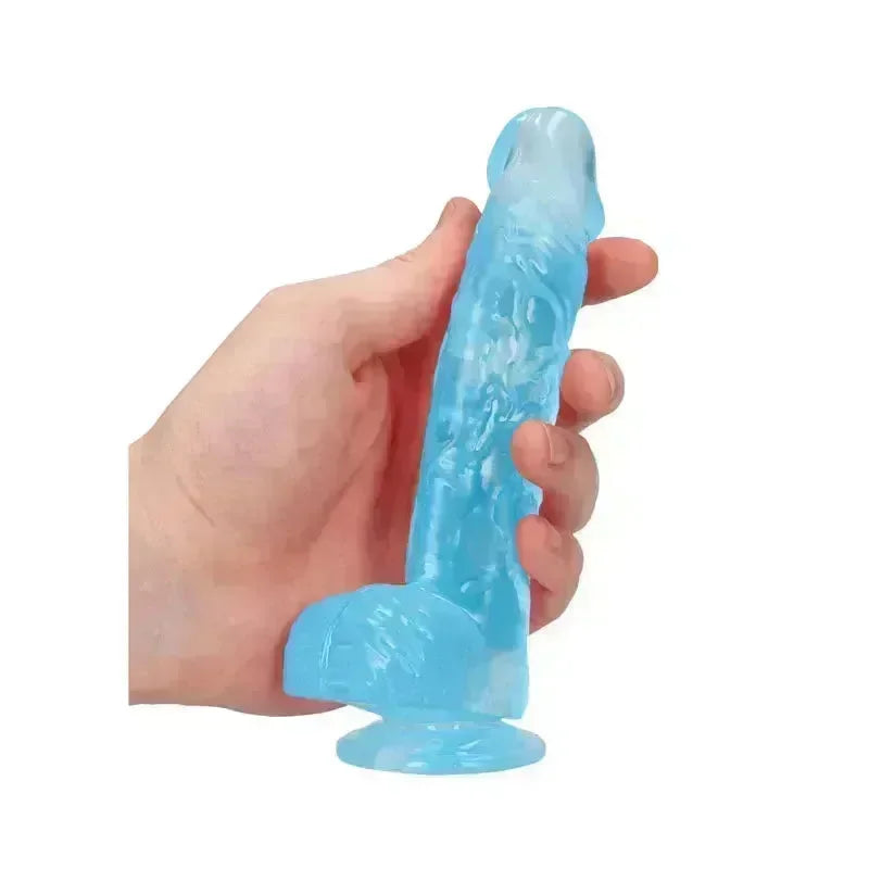 REALROCK 6'' Realistic Dildo With Balls - 15.2 cm Dong - Take A Peek