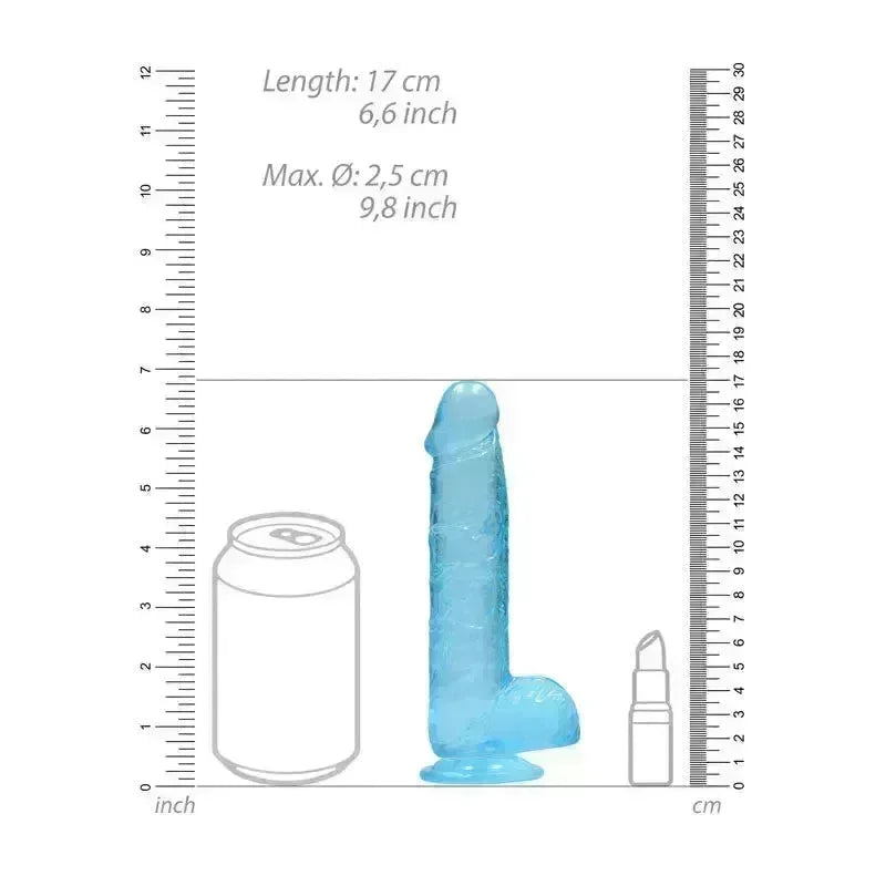 REALROCK 6'' Realistic Dildo With Balls - 15.2 cm Dong - Take A Peek