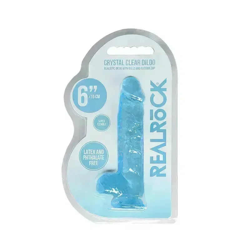 REALROCK 6'' Realistic Dildo With Balls - 15.2 cm Dong - Take A Peek