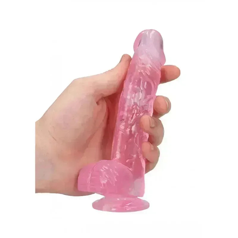 REALROCK 6'' Realistic Dildo With Balls - 15.2 cm Dong - Take A Peek