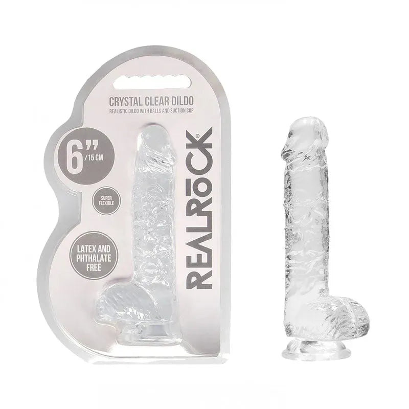 REALROCK 6'' Realistic Dildo With Balls - Take A Peek