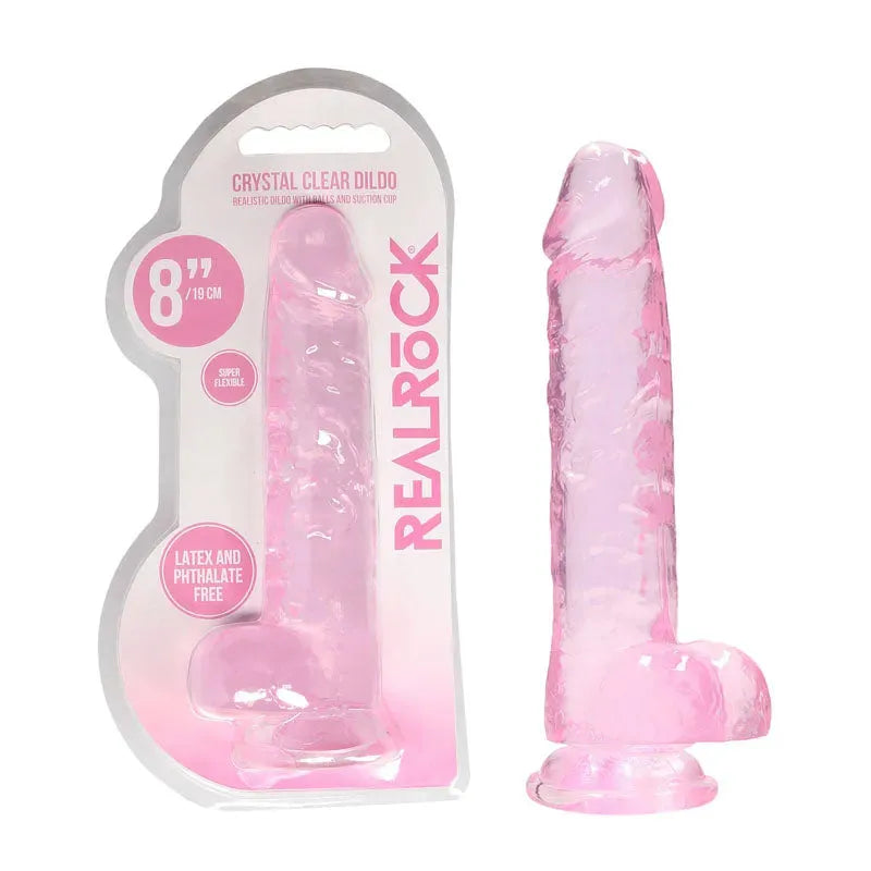 REALROCK 8'' Realistic Dildo With Balls - Take A Peek