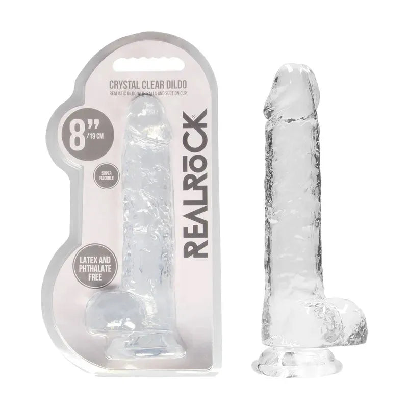 REALROCK 8'' Realistic Dildo With Balls - Take A Peek
