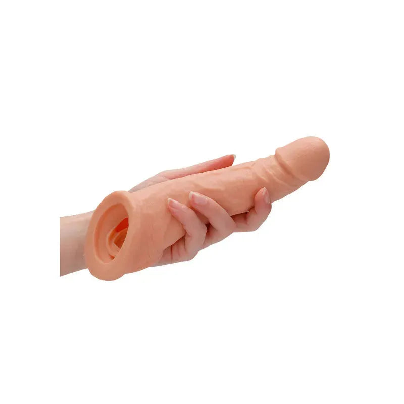 REALROCK 8'' Realistic Penis Extender with Rings - Take A Peek