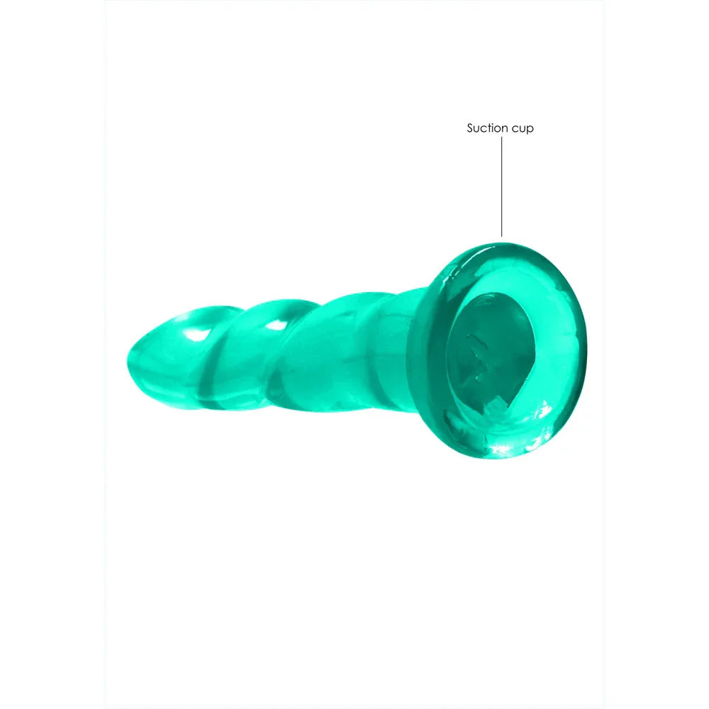 REALROCK Dildo With Suction - 17 cm - Turquoise - Turquoise 17 cm Dildo