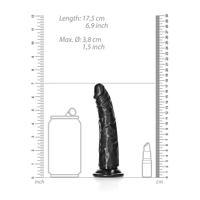 REALROCK Realistic Slim Dildo without Balls - 15.5 cm - Take A Peek