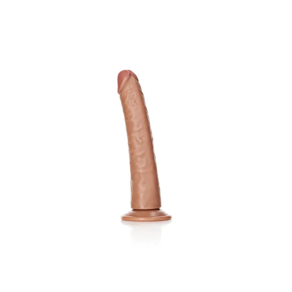 REALROCK Realistic Slim Dildo with Suction Cup - 20.5cm - Take A Peek