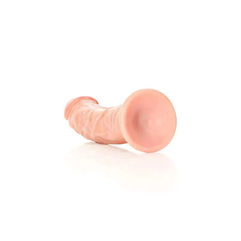 REALROCK Realistic Regular Curved Dildo with Suction Cup - 18 cm - Take A Peek