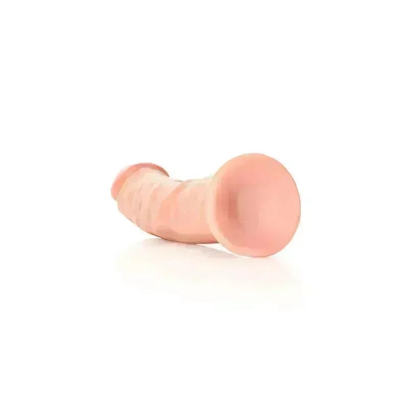 REALROCK Realistic Regular Curved Dildo with Suction Cup - 23 cm - 23 cm (9'') Dong - Take A Peek