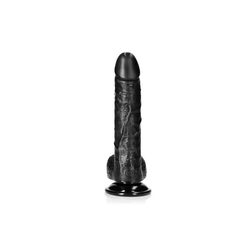 REALROCK Realistic Regular Curved Dong with Balls - 20.5 cm - Take A Peek