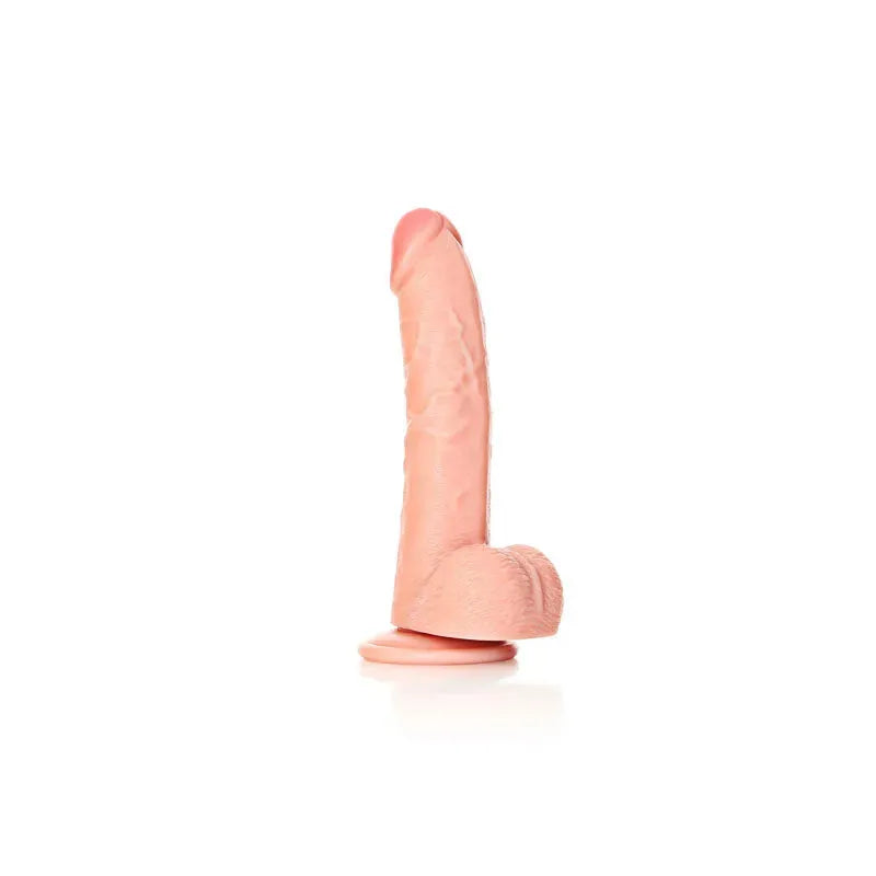 REALROCK Realistic Regular Curved Dong with Balls - 20.5 cm - Take A Peek
