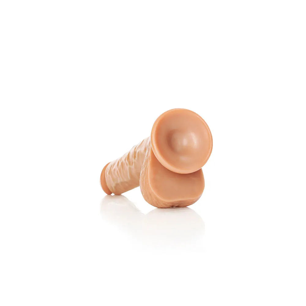 REALROCK Straight Realistic Dildo with Balls - 18 cm - Tan 18 cm (7'') Dong - Take A Peek