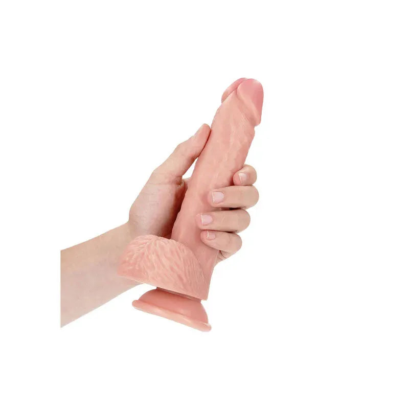 REALROCK Straight Realistic Dildo with Balls - 20.5 cm - Take A Peek