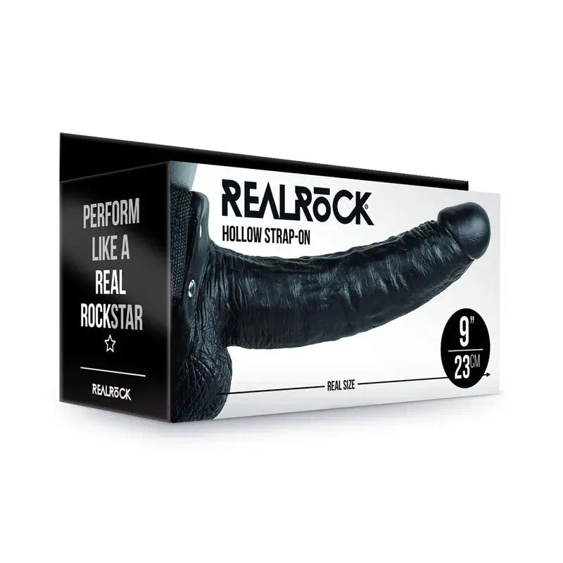 REALROCK Hollow Strapon with Balls - 23 cm - Take A Peek
