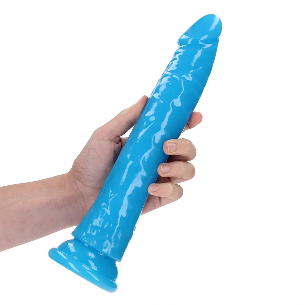 REALROCK 29 cm Slim Glow in the Dark Neon - - Glow in Dark 29 cm (11'') Dong - Take A Peek