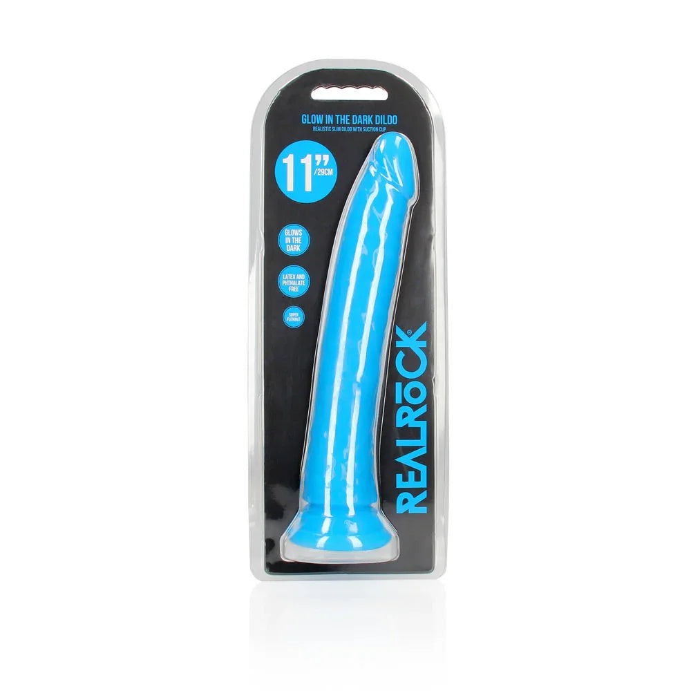 REALROCK 29 cm Slim Glow in the Dark Neon - - Glow in Dark 29 cm (11'') Dong - Take A Peek
