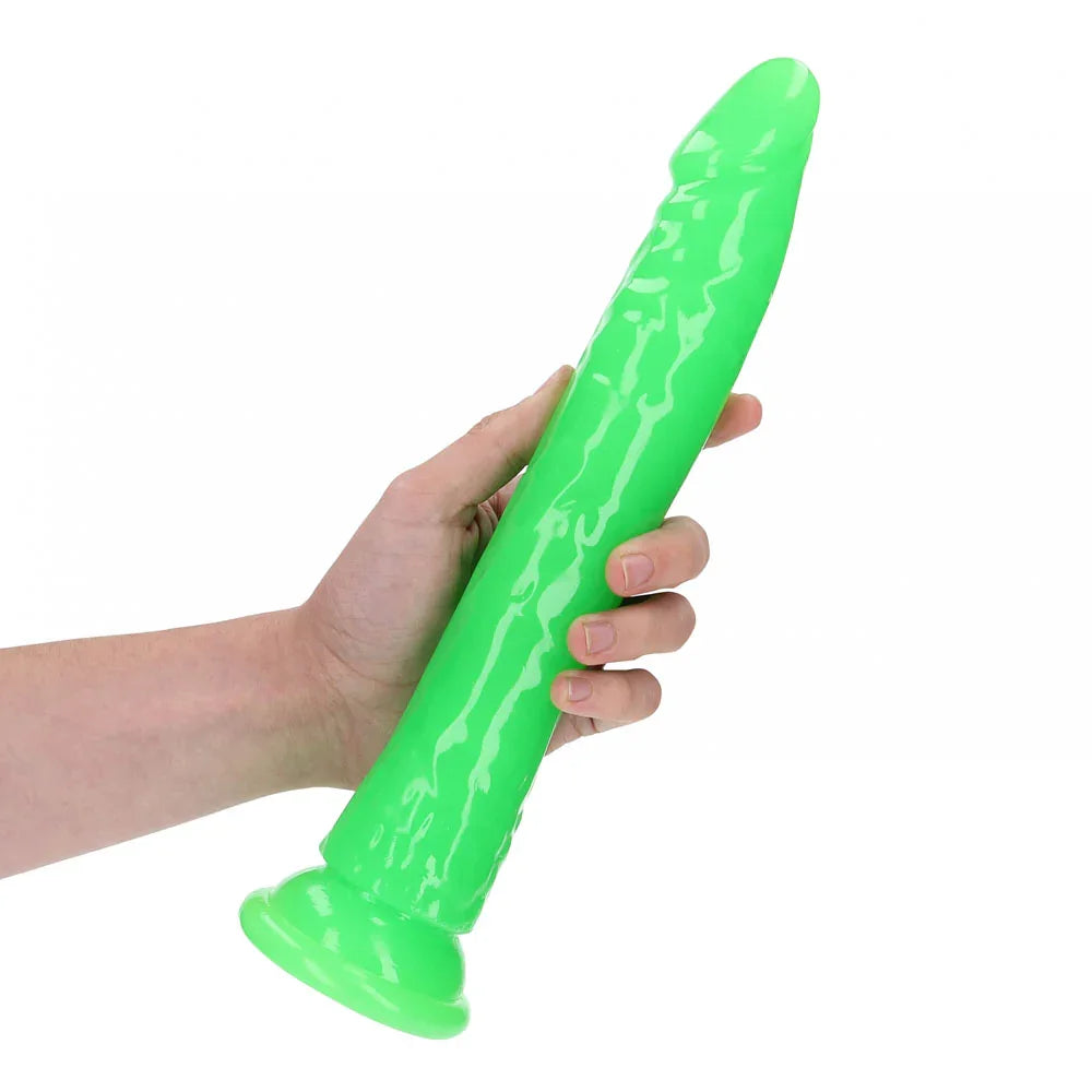 REALROCK 29 cm Slim Glow in the Dark Neon - - Glow in Dark 29 cm (11'') Dong - Take A Peek
