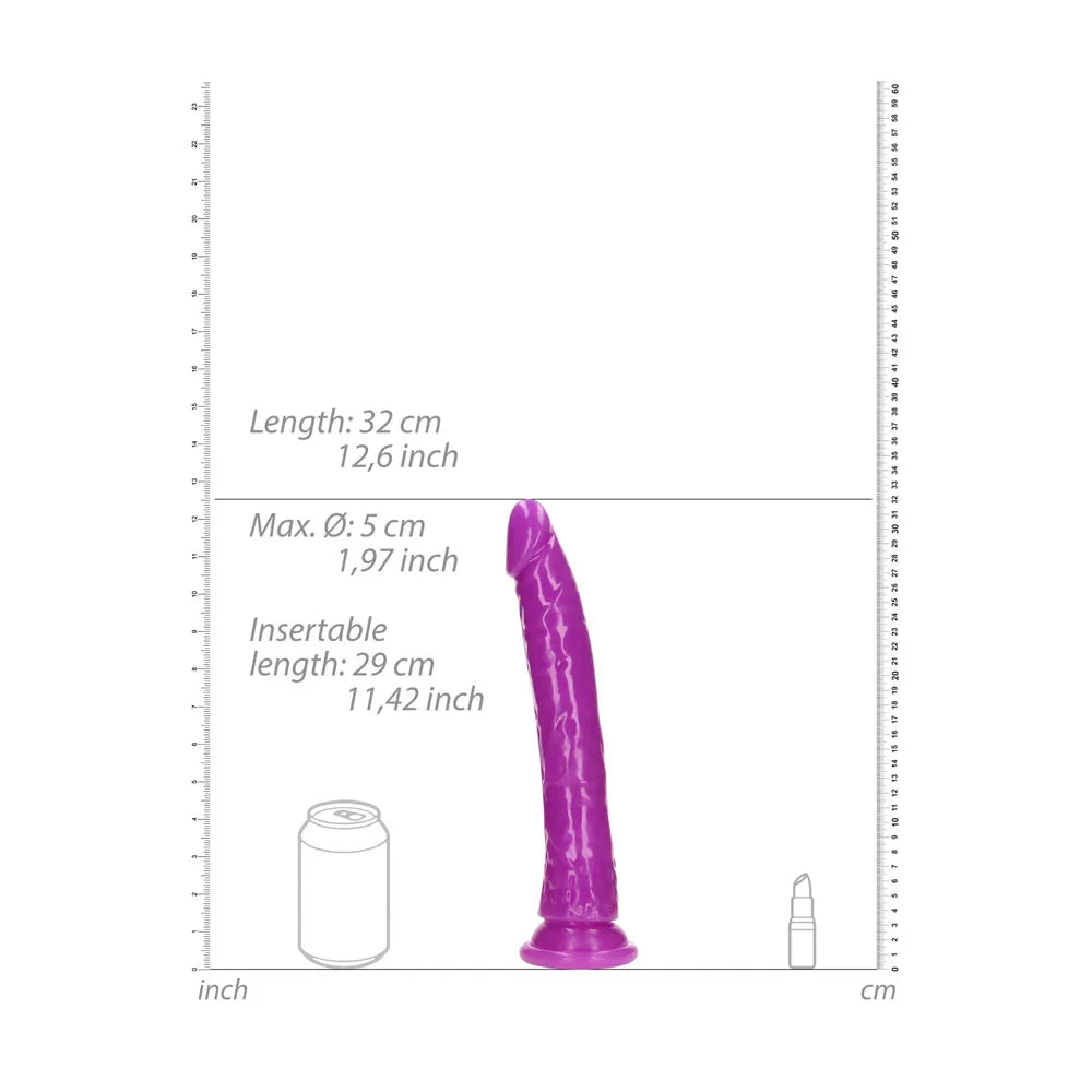 REALROCK 29 cm Slim Glow in the Dark Neon - - Glow in Dark 29 cm (11'') Dong - Take A Peek