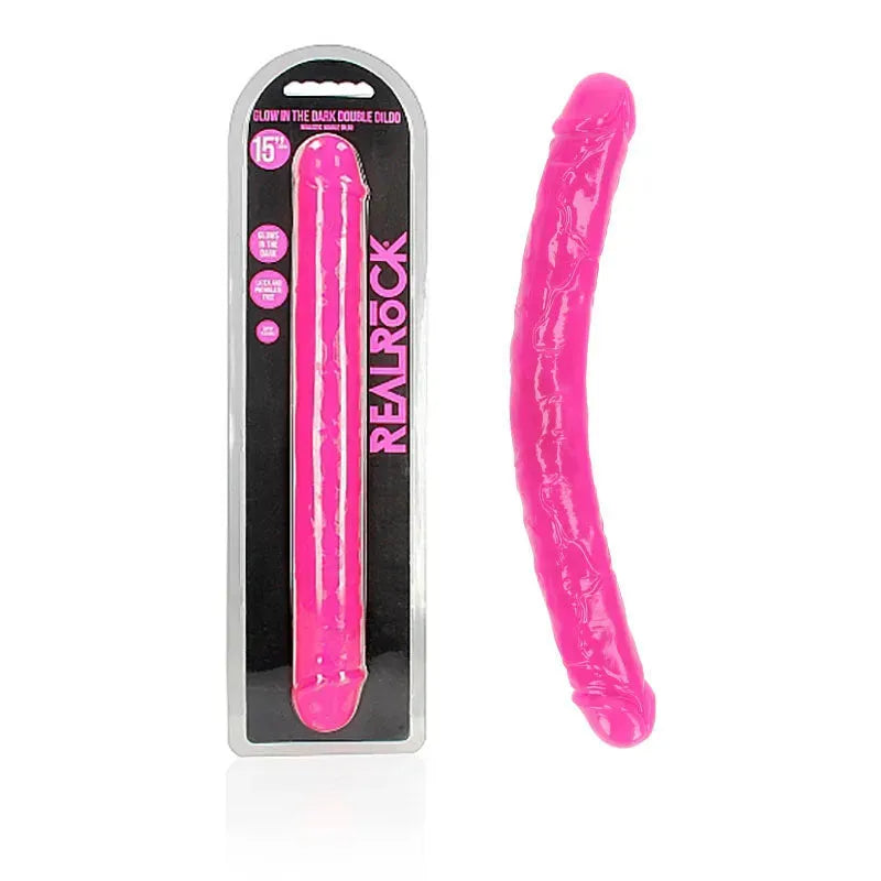 REALROCK 38 cm Double Dong Glow - - Take A Peek