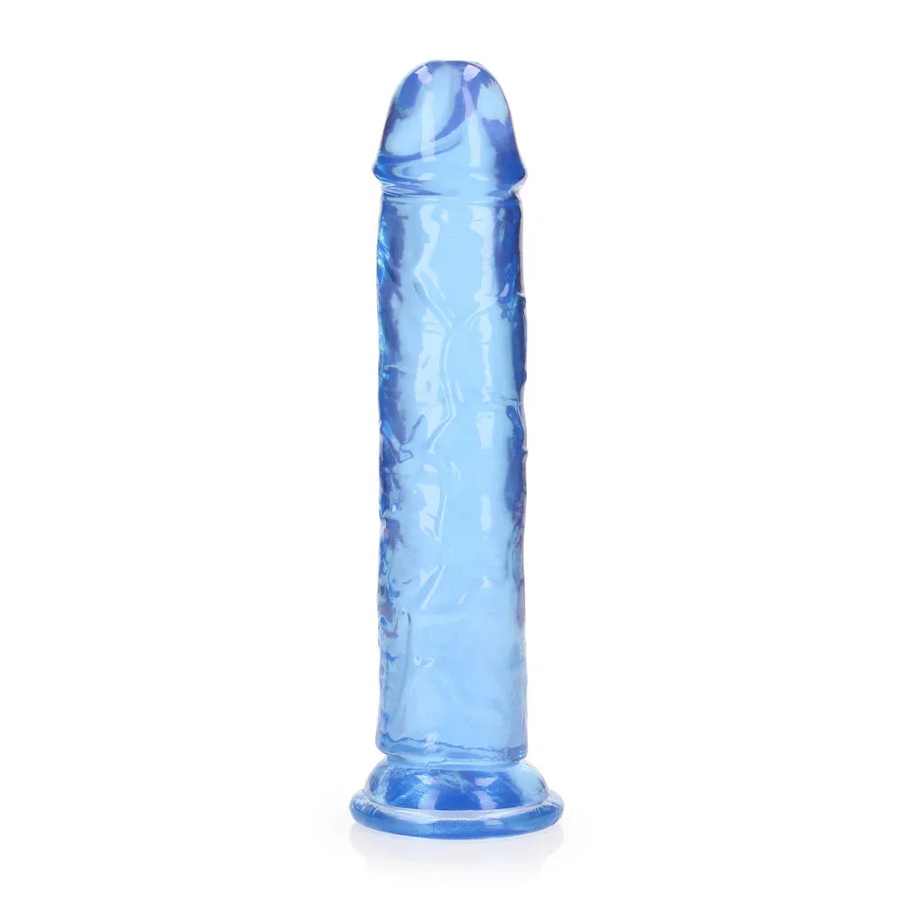 REALROCK 20 cm Straight Dildo - Blue - Blue 20 cm (8'') Dong