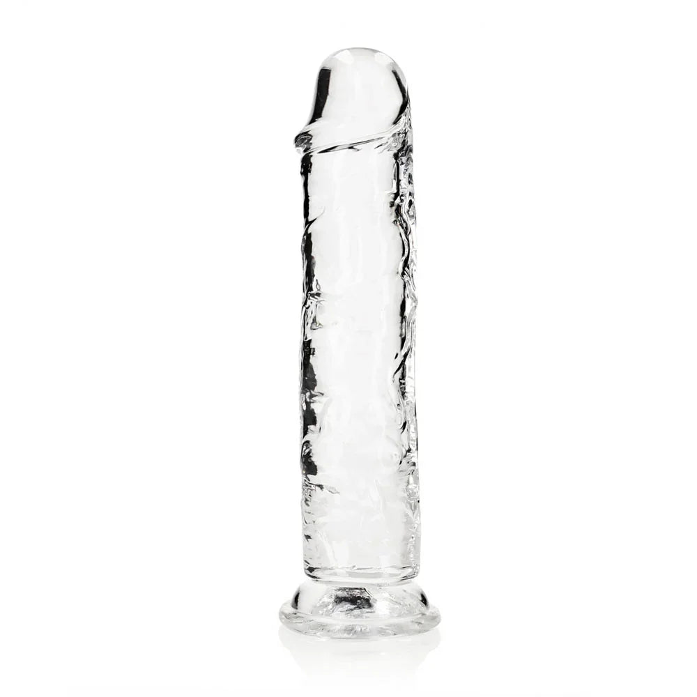 REALROCK 28 cm Straight Dildo - Transparent - Clear 28 cm (10'') Dong