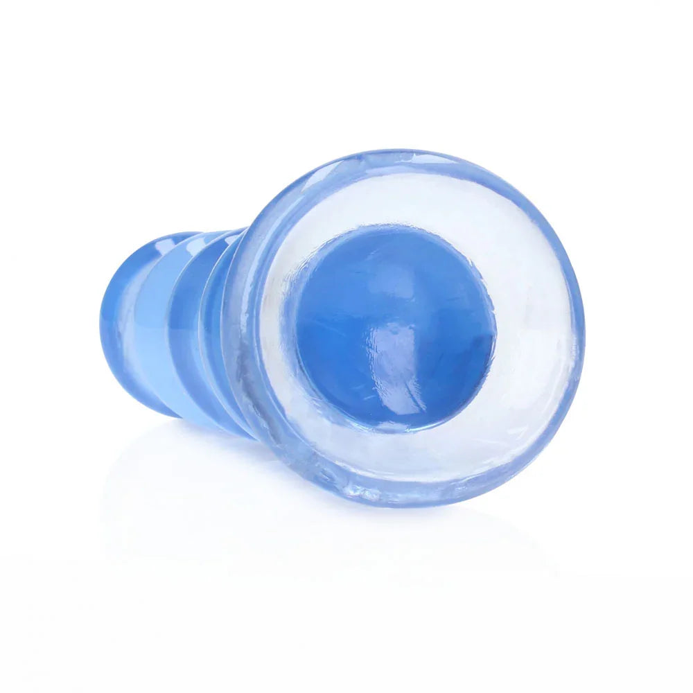 REALROCK 14 cm Curvy Anal Plug - Blue - Blue 14 cm (4.5'') Butt Plug