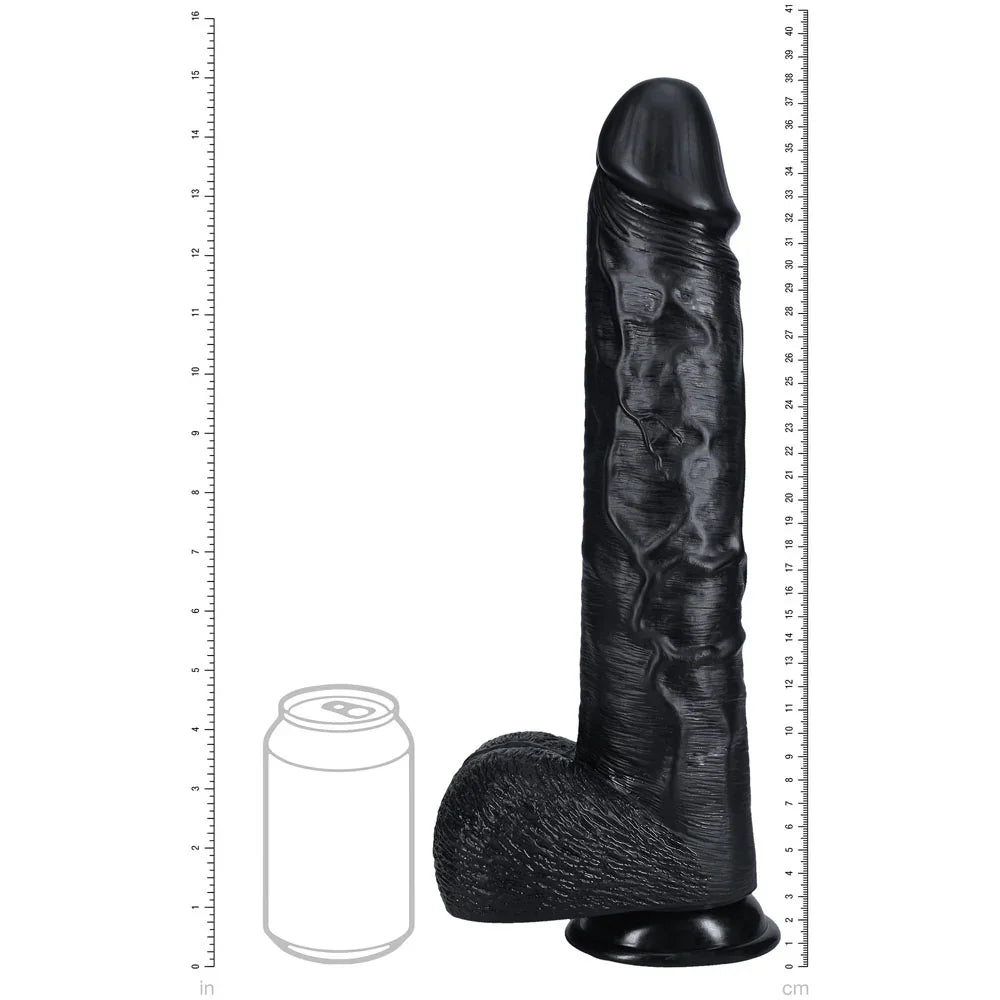 REALROCK 38cm Extra Long Dildo with Balls - - 38 cm (15'') Extra Long Dong - Take A Peek