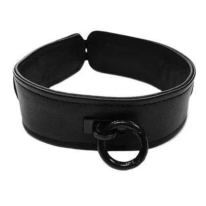 Rouge Leather Collar Black - Take A Peek
