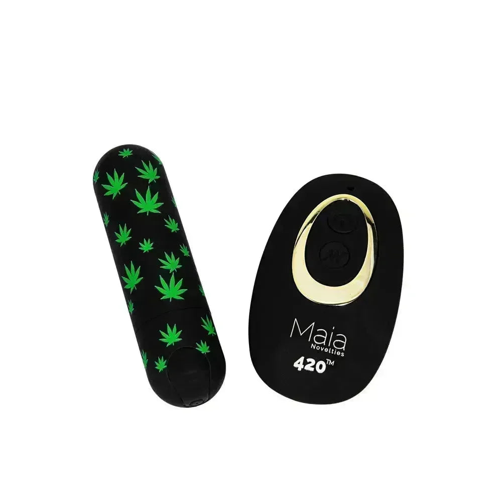 Maia DATE NIGHT 420 PANTY VIBE - L/XL - L/XL 420 Panty with USB Rechargeable Bullet & Remote - Take A Peek
