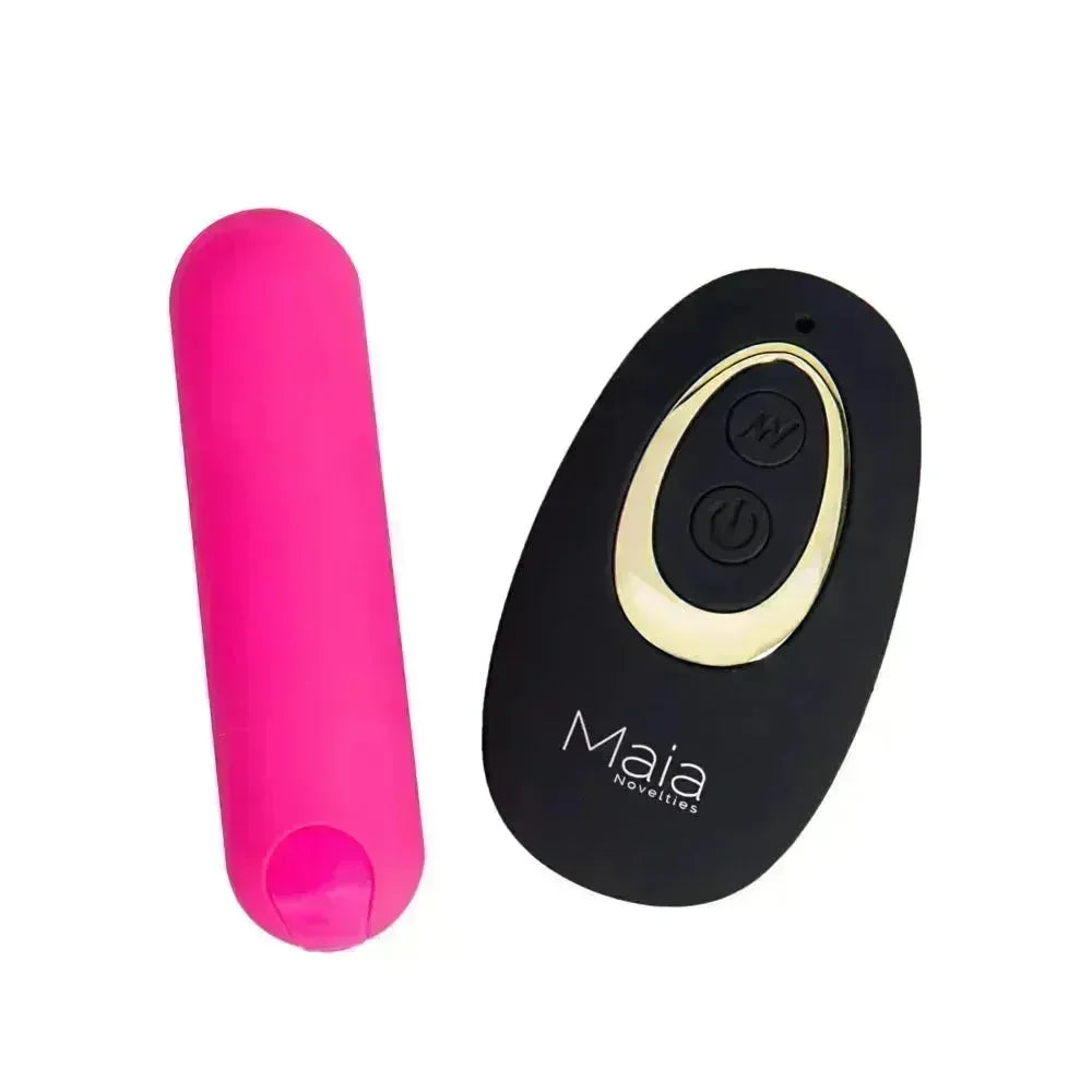 Maia DATE NIGHT PANTY VIBE - S/M - S/M Panty with Pink USB Rechargeable Bullet & Remote - Take A Peek