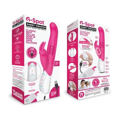 Rabbit Essentials Rechargeable G-Spot Rabbit - Hot Pink - Take A Peek