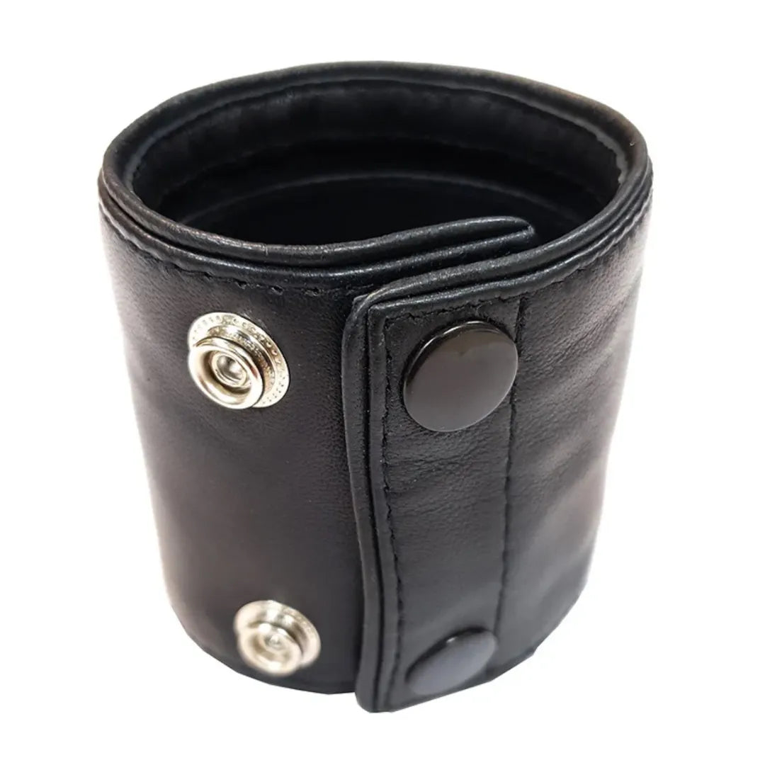 WRIST BAND WALLET WITH PIPING BLK/BLK X-LARGE - Take A Peek
