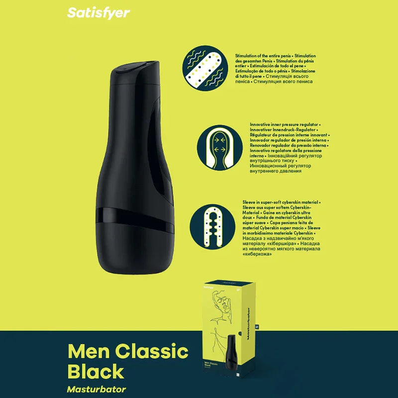 Satisfyer Men Classic - Black Stroker - Take A Peek