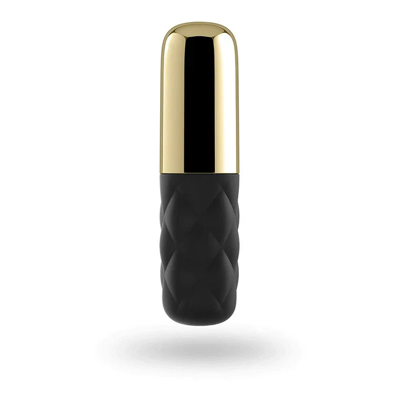 Satisfyer Mini Sparking Darling - Gold/Black USB Rechargeable Mini Vibrator - Take A Peek