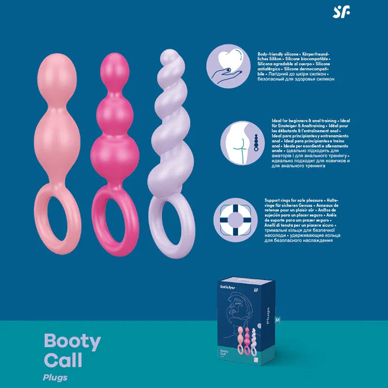 Satisfyer Booty Call - Anal Plugs - Set of 3 - Take A Peek