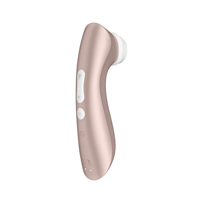 Satisfyer Pro 2+ Rose Gold - Rose Gold Touch-Free USB-C Rechargeable Clitoral Stimulator with Vibration