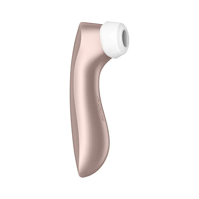 Satisfyer Pro 2+ Rose Gold - Rose Gold Touch-Free USB-C Rechargeable Clitoral Stimulator with Vibration