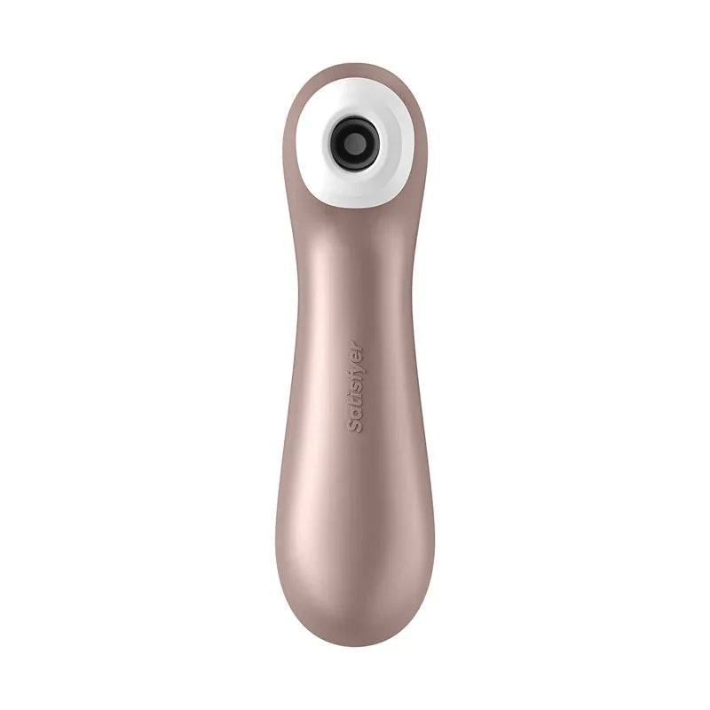 Satisfyer Pro 2+ Rose Gold - Rose Gold Touch-Free USB-C Rechargeable Clitoral Stimulator with Vibration
