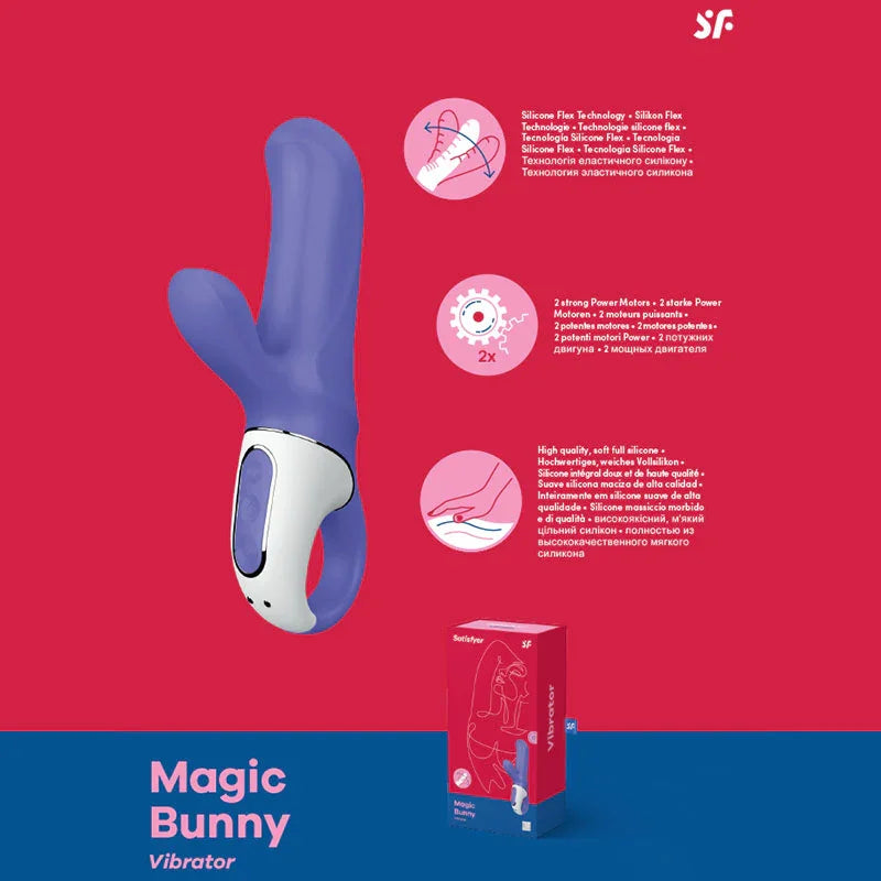 Satisfyer Vibes - Magic Bunny - USB Rechargeable Rabbit Vibrator - Take A Peek