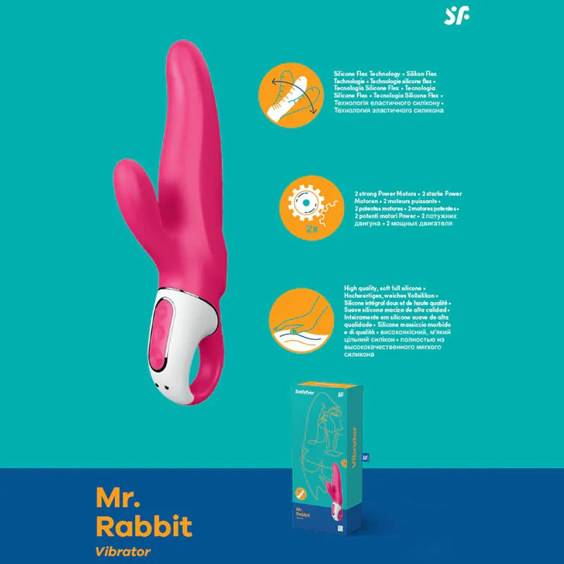 Satisfyer Vibes - Mister Rabbit - USB Rechargeable Rabbit Vibrator - Take A Peek