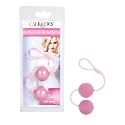 First Time Love Balls Duo Lover - Pink - Take A Peek