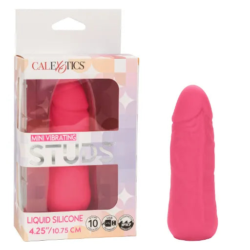 Mini Vibrating Studs® - Pink 4.25"/10.75cm - Take A Peek