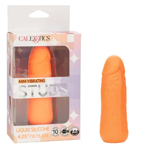 Mini Vibrating Studs® - Orange 4.25"/10.75cm - Take A Peek