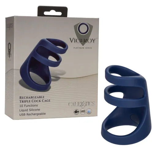 Viceroy Rechargeable Triple Cock Cage - Take A Peek