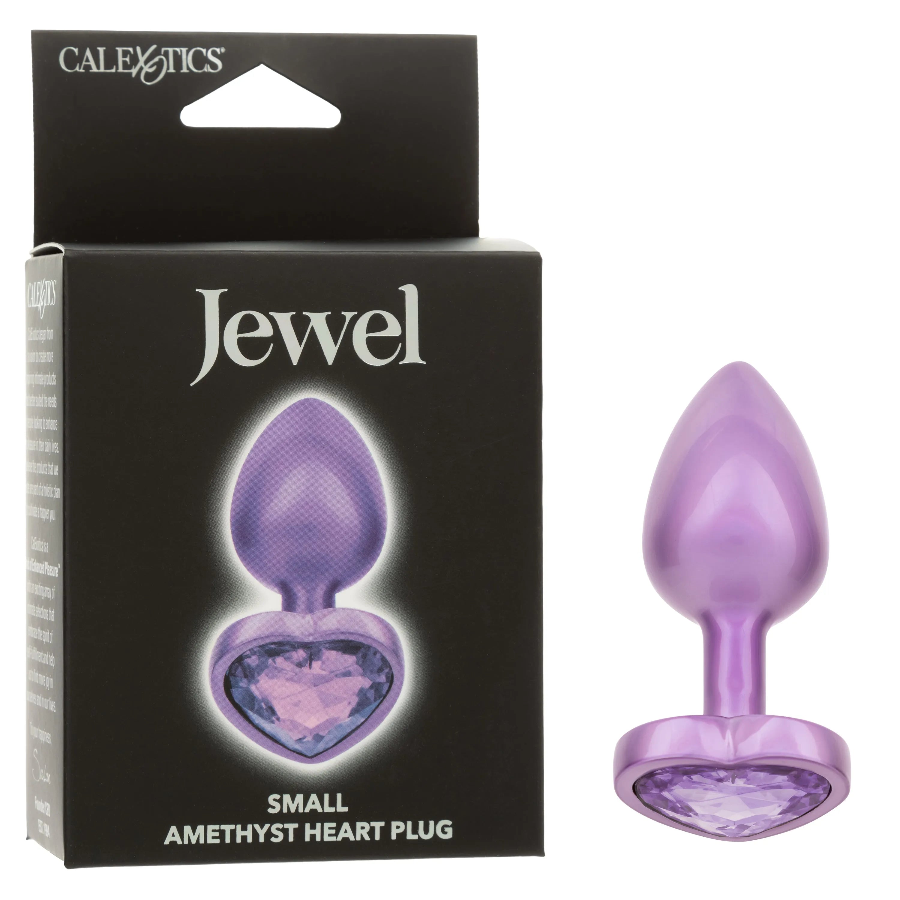 JEWEL SMALL AMETHYST HEART PLUG - Take A Peek