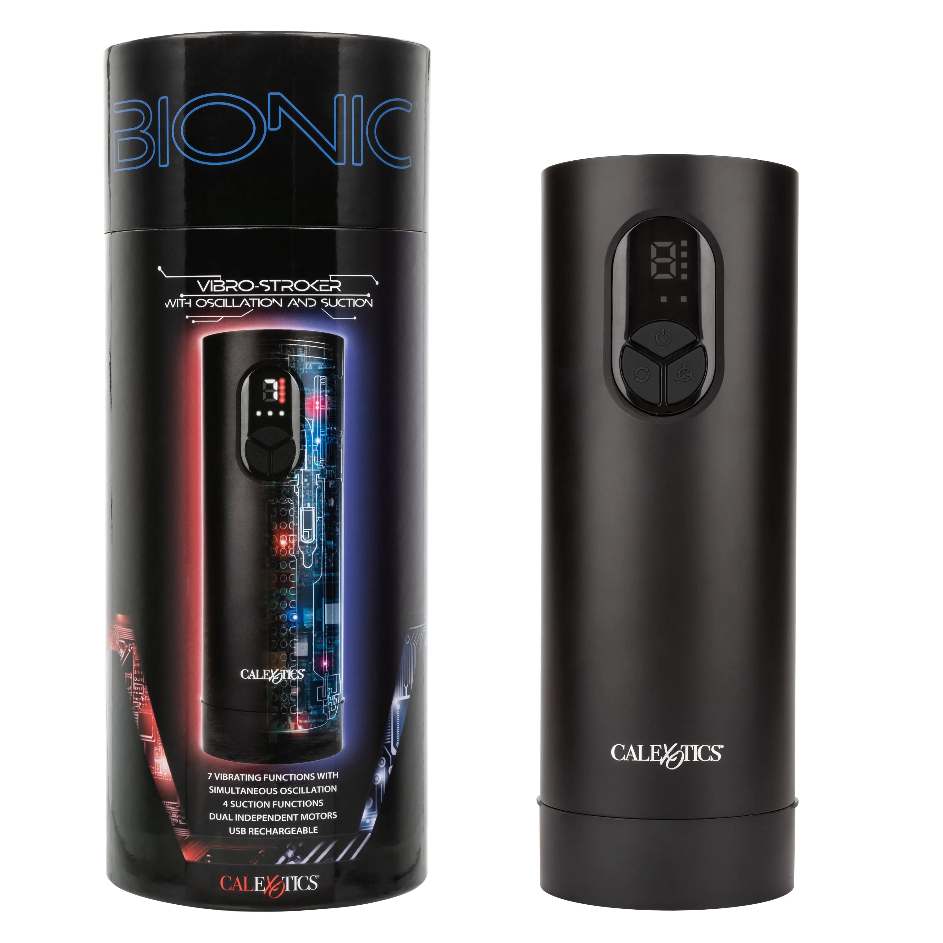 Bionic™ Vibro Stroker with Oscillation and Suction - Take A Peek