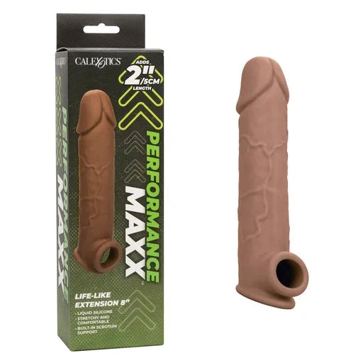 Performance Maxx Life-Like Extension 8” - Brown - Take A Peek