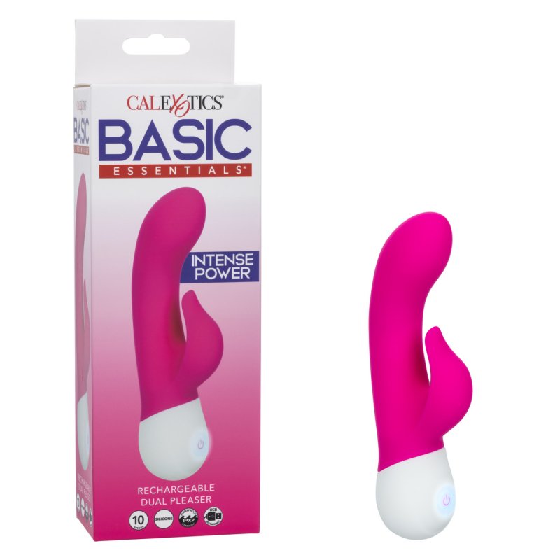 Basic Essentials Rechargeable Dual Pleaser-SE-1765-40-3